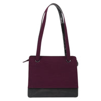 Chanel Vintage Logo Tote Cotton Purple Cotton Tote Bag Bag (Pre-Loved)