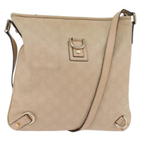 Gucci Abbey D-Ring Messenger Bag Guccissima Leather Beige Leather Shoulder Bag Bag (Pre-Loved)