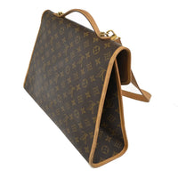 Louis Vuitton Beverly Briefcase Monogram Canvas Brown Canvas Briefcase Bag (Authentic Pre-Loved)