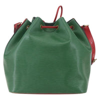 Louis Vuitton Bicolor Petit Noe Handbag Epi Leather Green Leather Shoulder Bag Bag (Pre-Loved)