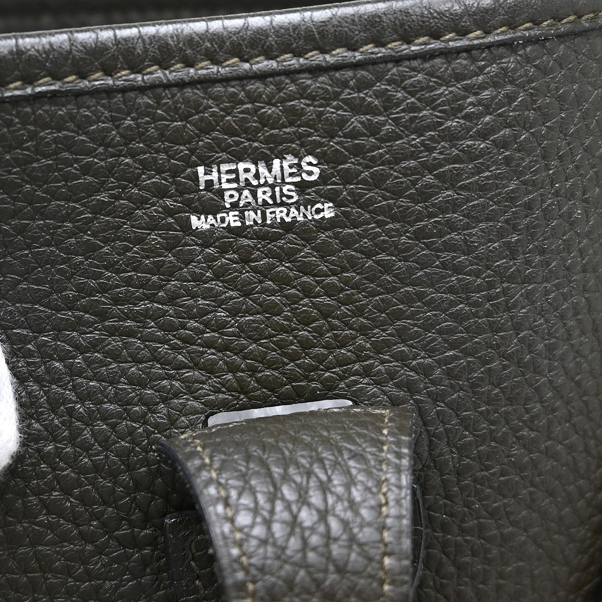 Hermes Evelyne Bag Gen Iii Clemence Green Leather Shoulder Bag Bag (Authentic Pre-Loved)