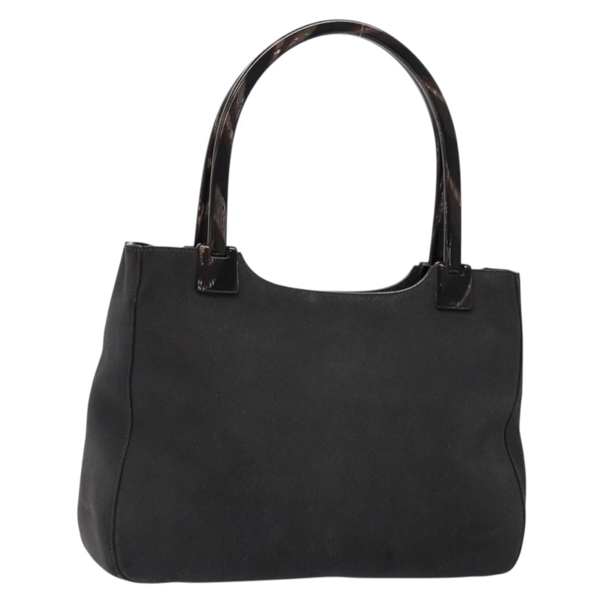 Prada Vintage Tote Suede Gray Suede Tote Bag Bag (Pre-Loved)
