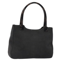 Prada Vintage Tote Suede Gray Suede Tote Bag Bag (Pre-Loved)