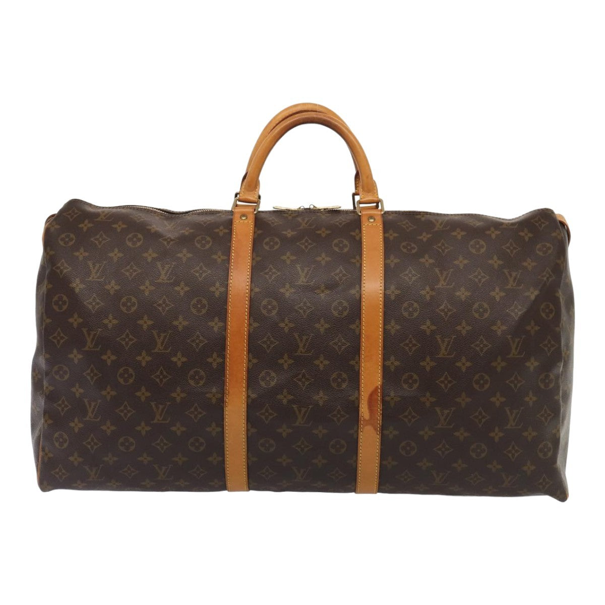 Louis Vuitton Keepall Bag Monogram Canvas Brown Canvas Travel Bag Bag (Authentic Pre-Loved)