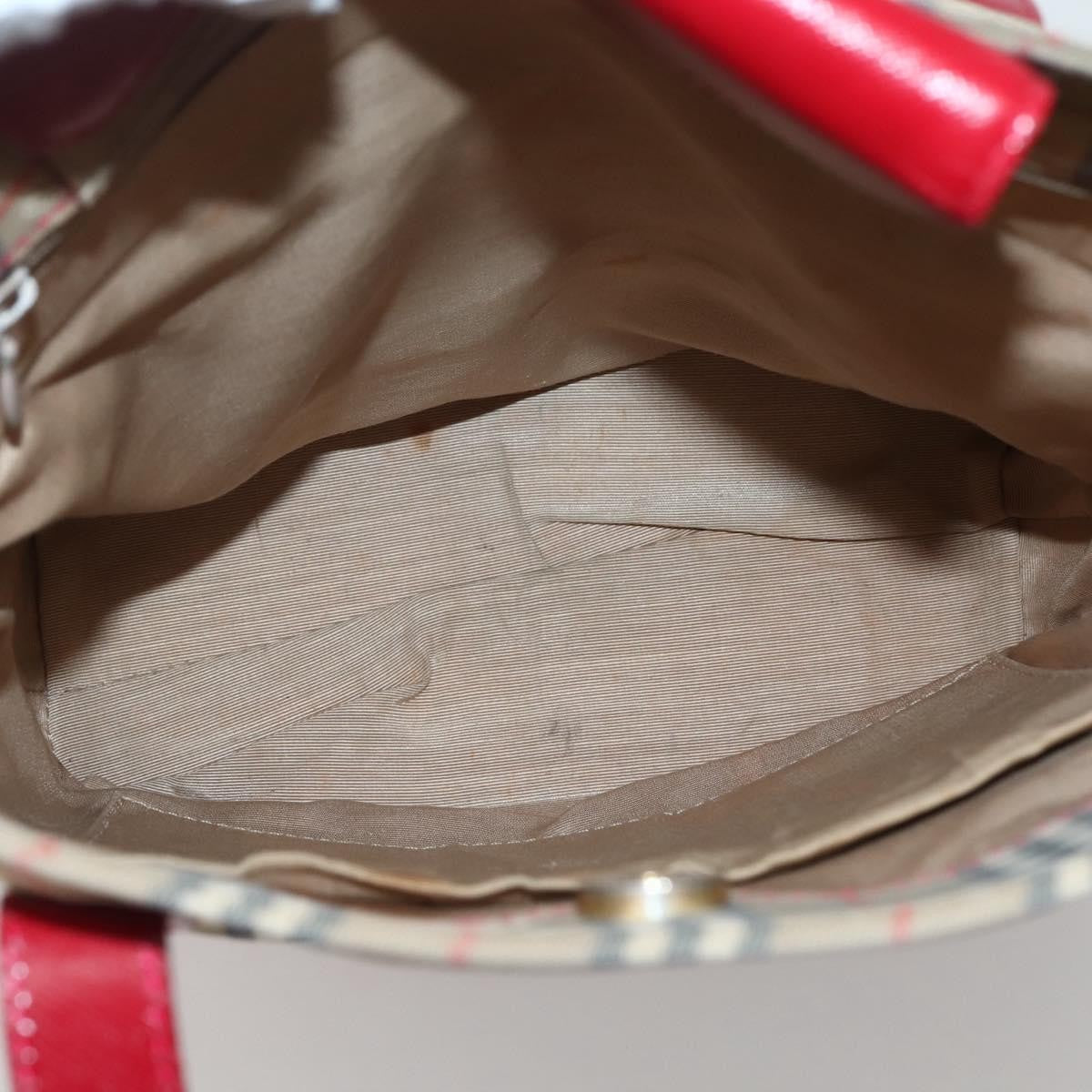 Burberry Nova Check Tote Canvas Check Pattern Beige Canvas Tote Bag Bag (Pre-Loved)