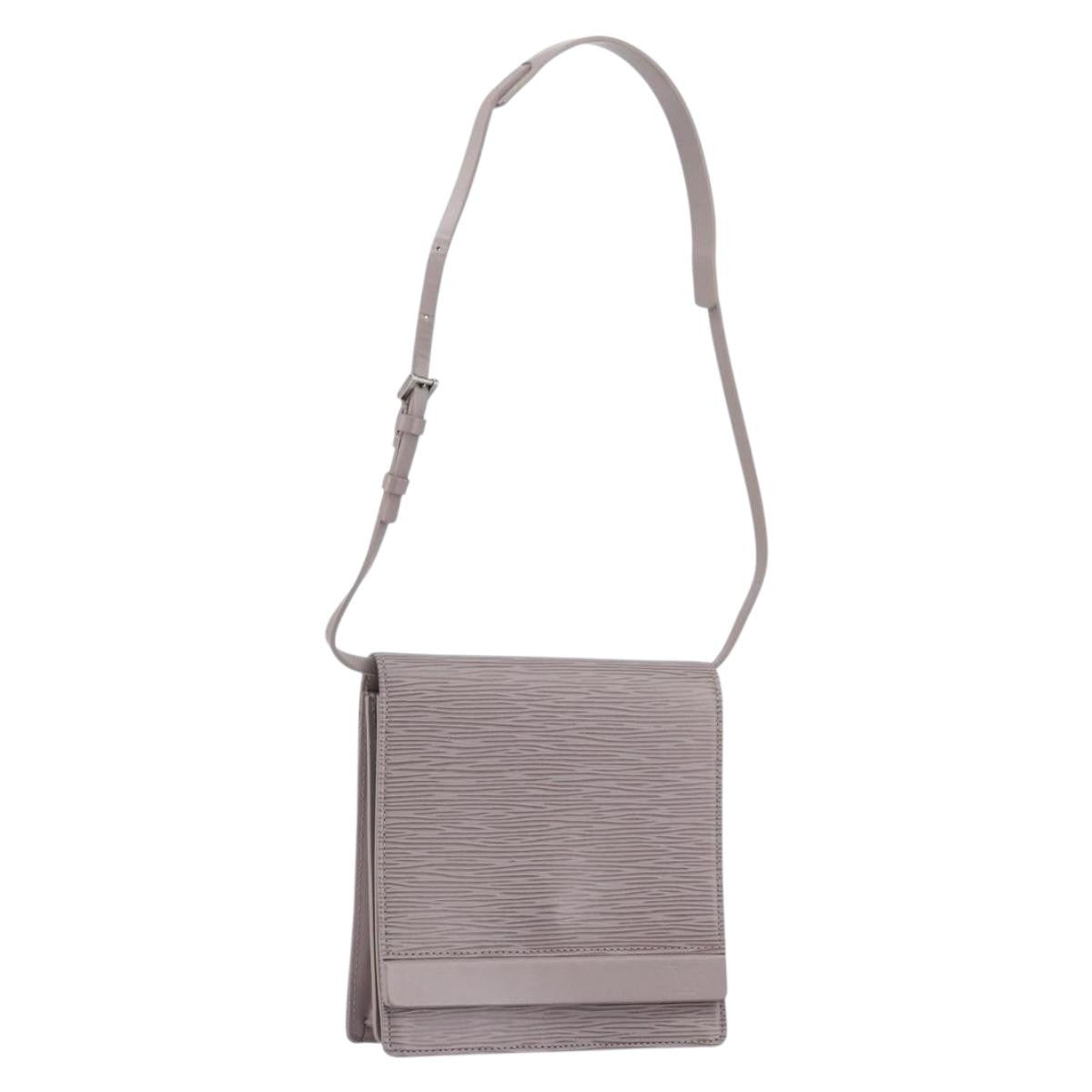 Louis Vuitton Biarritz Shoulder Bag Epi Leather Purple Leather Clutche & Pouche Bag (Authentic Pre-Loved)
