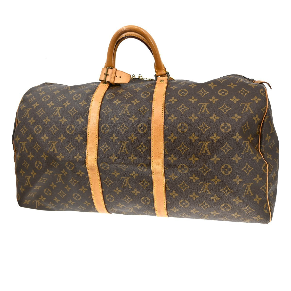 Louis Vuitton Louis Vuitton Keepall Bag Monogram Canvas Brown Canvas Travel Bag Bag (Authentic Pre-Loved)