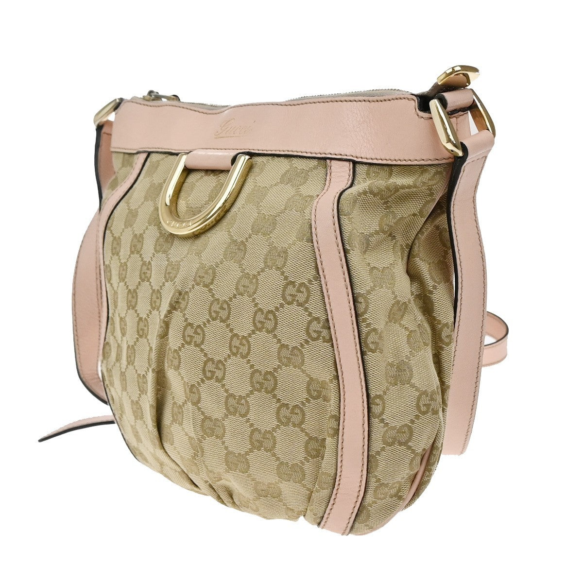 Gucci D-Ring Shoulder Bag (Outlet) Gg Canvas Brown Canvas Shoulder Bag Bag (Authentic Pre-Loved)