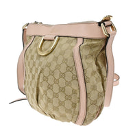 Gucci D-Ring Shoulder Bag (Outlet) Gg Canvas Brown Canvas Shoulder Bag Bag (Authentic Pre-Loved)