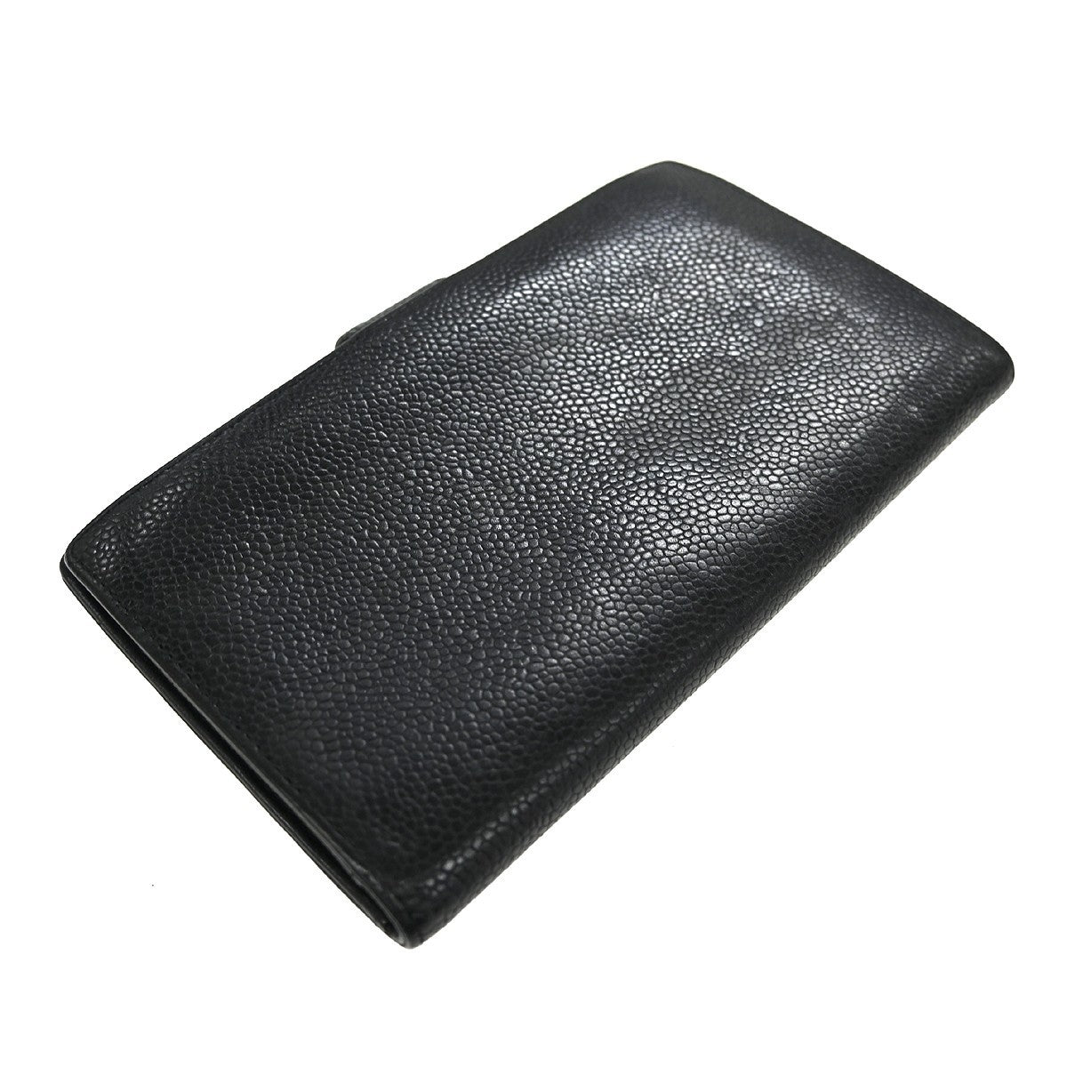 Chanel Timeless Cc French Wallet Caviar Black Leather Wallets Accessory (Authentic Pre-Loved)