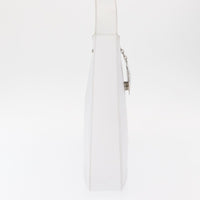 Salvatore Ferragamo Gancini Shoulder Bag Leather White Leather Shoulder Bag Bag (Pre-Loved)