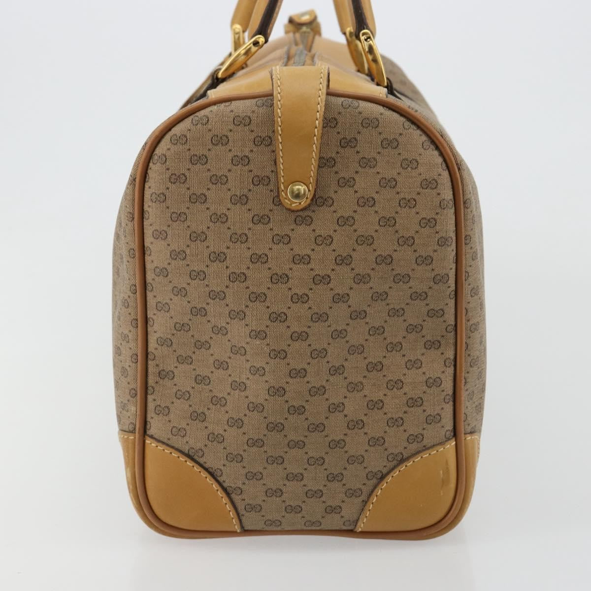 Gucci Gucci Vintage Travel Bag Gg Canvas Beige Pvc Travel Bag Bag (Pre-Loved)