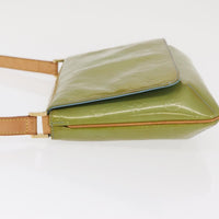 Louis Vuitton Thompson Street Handbag Monogram Vernis Green Patent_Leather Shoulder Bag Bag (Authentic Pre-Loved)