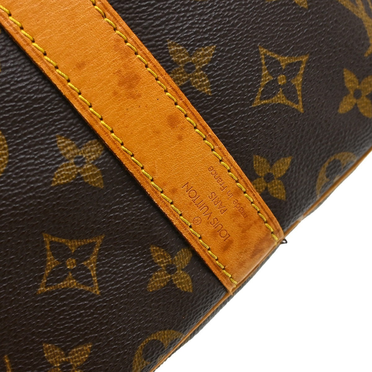 Louis Vuitton Keepall Bandouliere Bag Monogram Canvas Brown Canvas Travel Bag Bag (Authentic Pre-Loved)