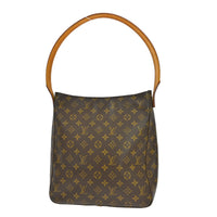 Louis Vuitton Monogram Looping Handbag Monogram Canvas Brown Canvas Shoulder Bag Bag (Authentic Pre-Loved)