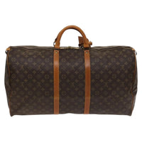 Louis Vuitton Keepall Bag Monogram Canvas Brown Canvas Travel Bag Bag (Pre-Loved)