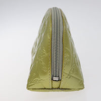 Chanel Vintage Toiletry Pouch Patent Leather Silver Other Clutche & Pouche Bag (Authentic Pre-Loved)