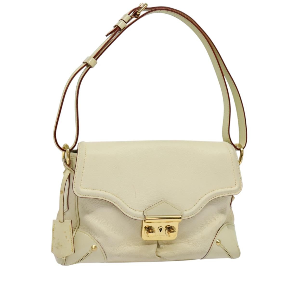 Louis Vuitton Suhali L'essentiel Handbag Leather White Leather Shoulder Bag Bag (Authentic Pre-Loved)