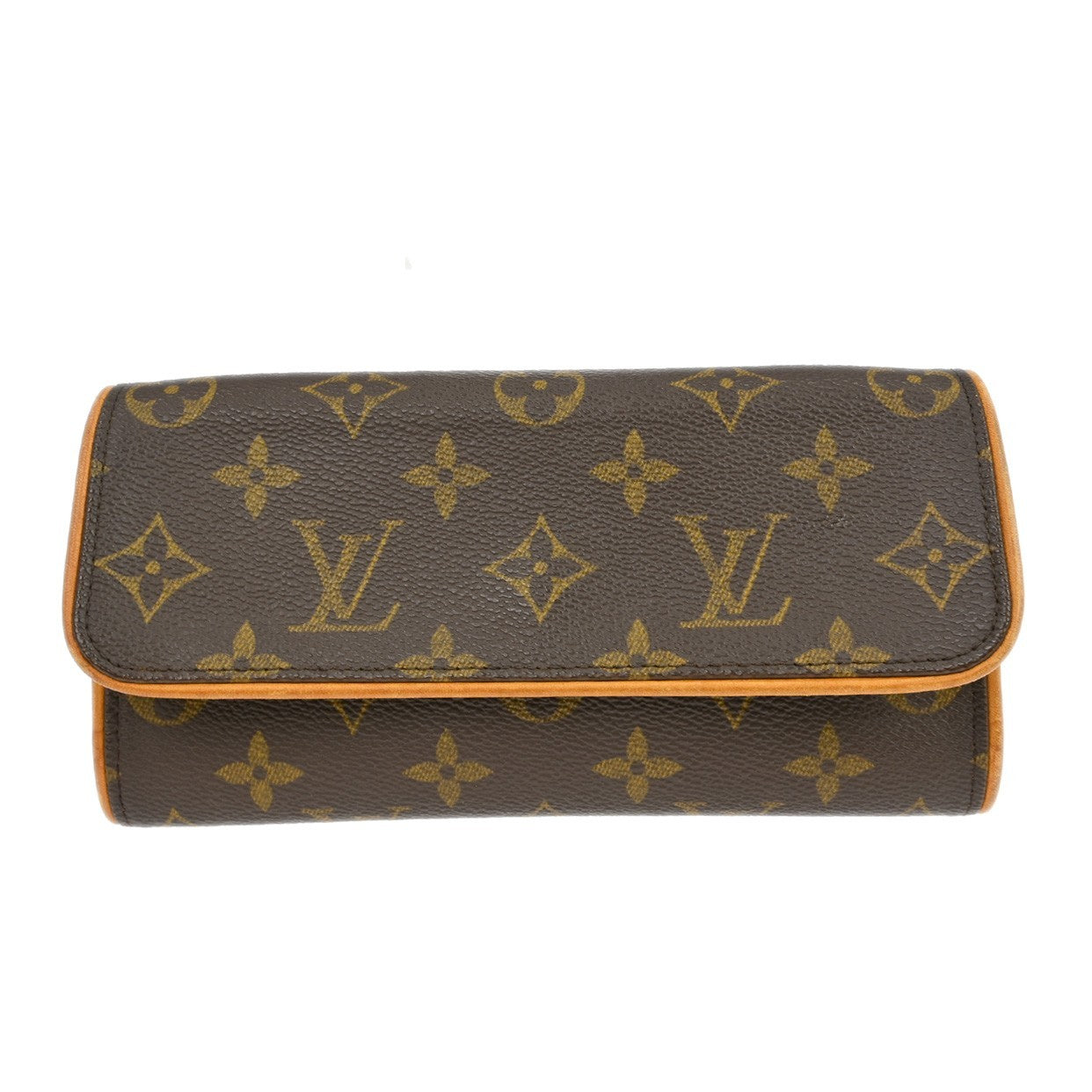 Louis Vuitton Twin Handbag Monogram Canvas Brown Canvas Clutche & Pouche Bag (Authentic Pre-Loved)