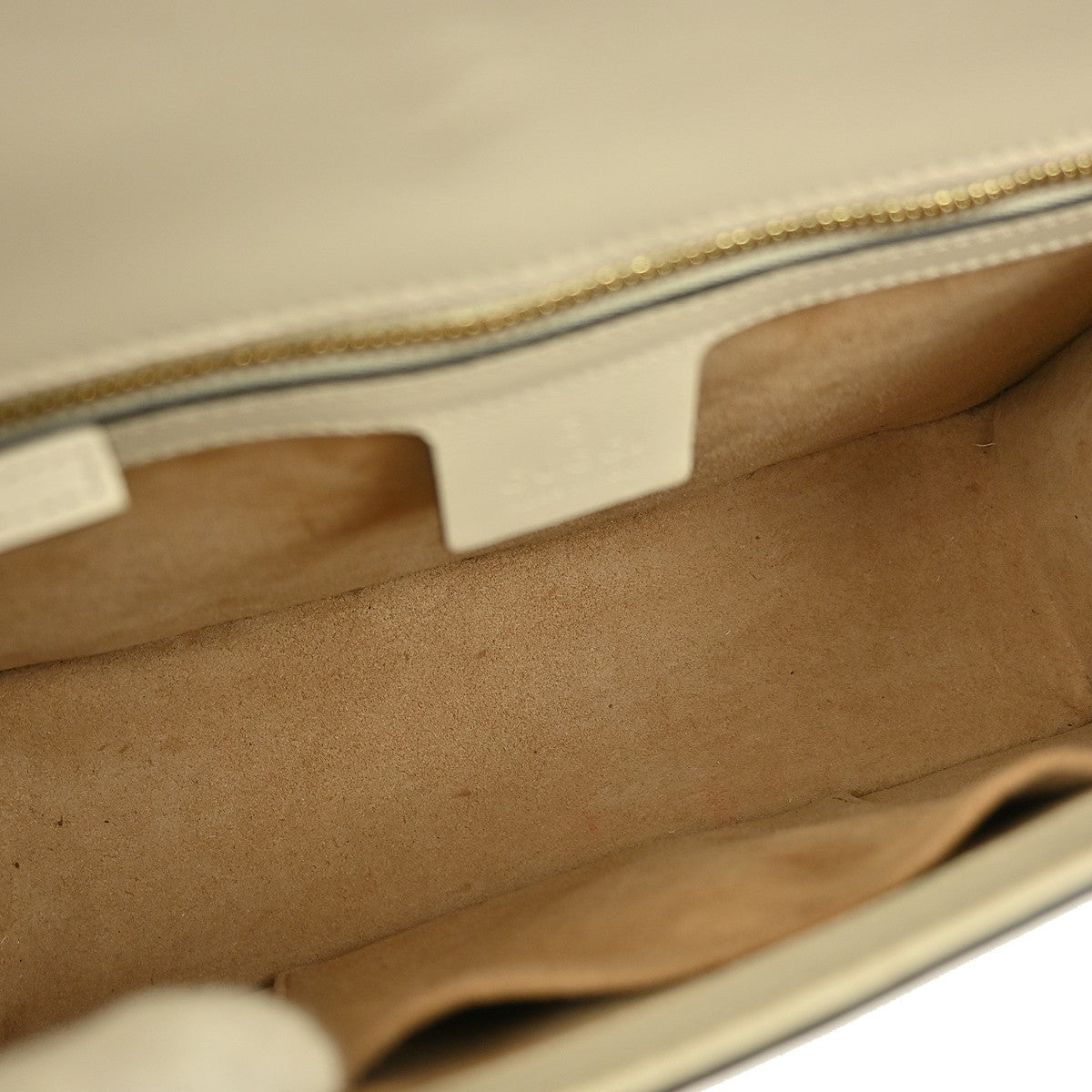 Gucci Sylvie Shoulder Bag Leather White Leather Shoulder Bag Bag (Authentic Pre-Loved)