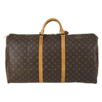 Louis Vuitton Keepall Bag Monogram Canvas Brown Canvas Travel Bag Bag (Pre-Loved)