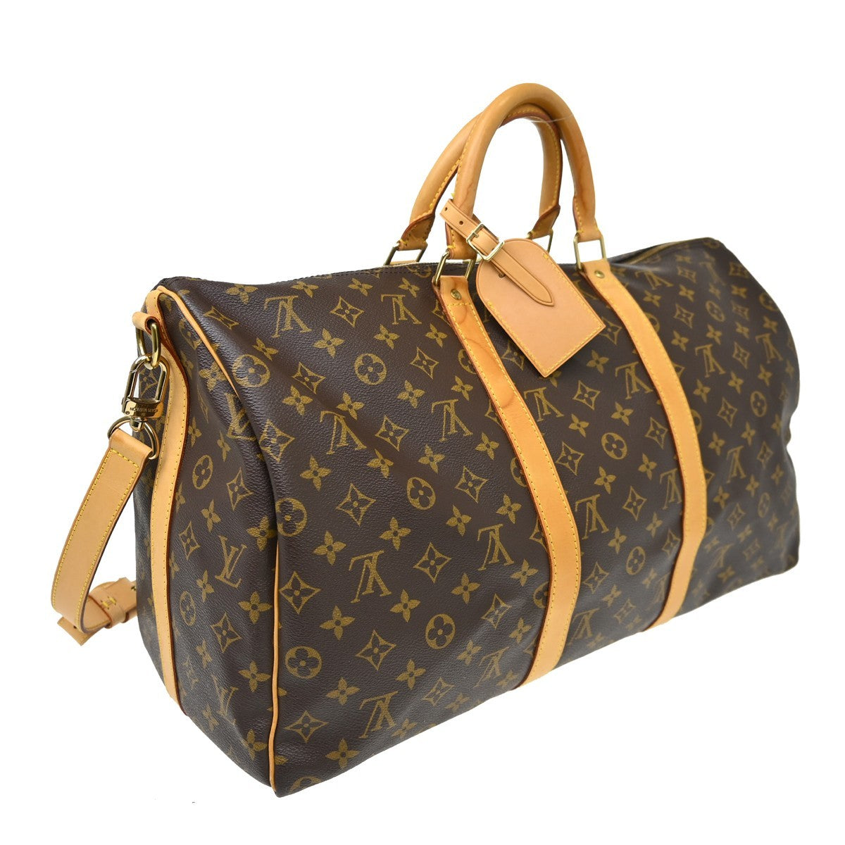 Louis Vuitton Louis Vuitton Keepall Bandouliere Bag Monogram Canvas Brown Canvas Travel Bag Bag (Pre-Loved)