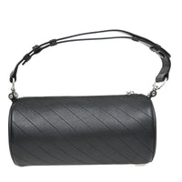 Gucci Gucci Blondie Interlocking Gg Shoulder Bag Leather Black Leather Bag (Pre-Loved)