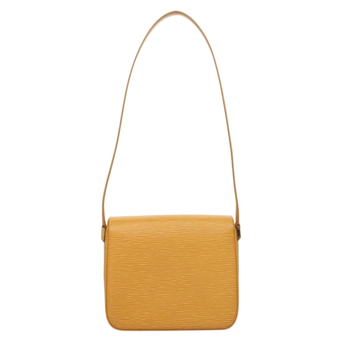 Louis Vuitton Buci Handbag Epi Leather Yellow Leather Shoulder Bag Bag (Authentic Pre-Loved)