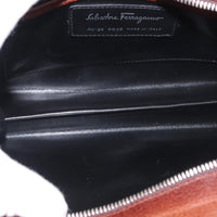 Salvatore Ferragamo Vintage Clutch Bag Leather Brown Leather Clutche & Pouche Bag (Authentic Pre-Loved)