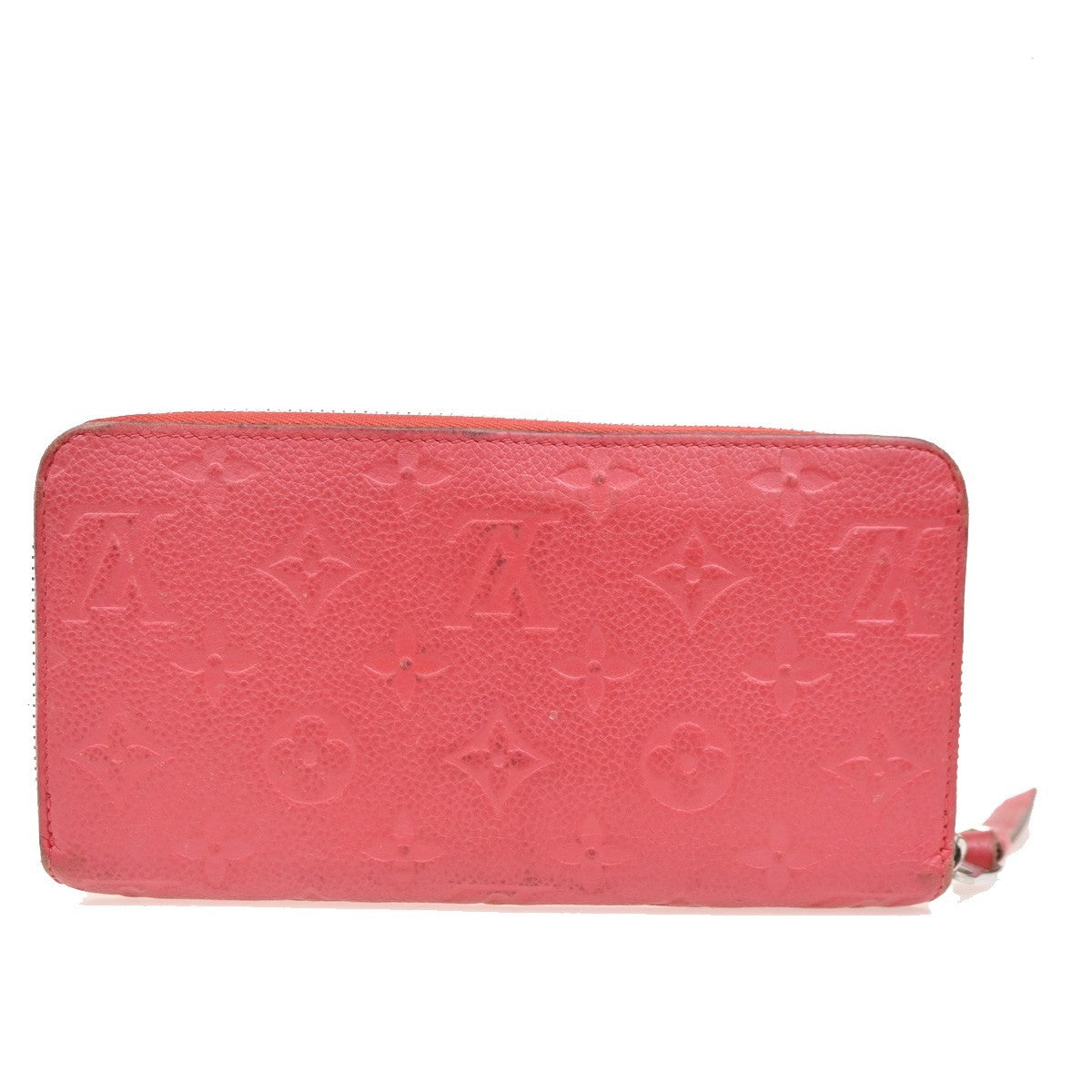 Louis Vuitton Portefeuille Zippy Monogramme Empreinte Monogramme Empreinte Red Leather Wallets Accessory (Authentic Pre-Loved)
