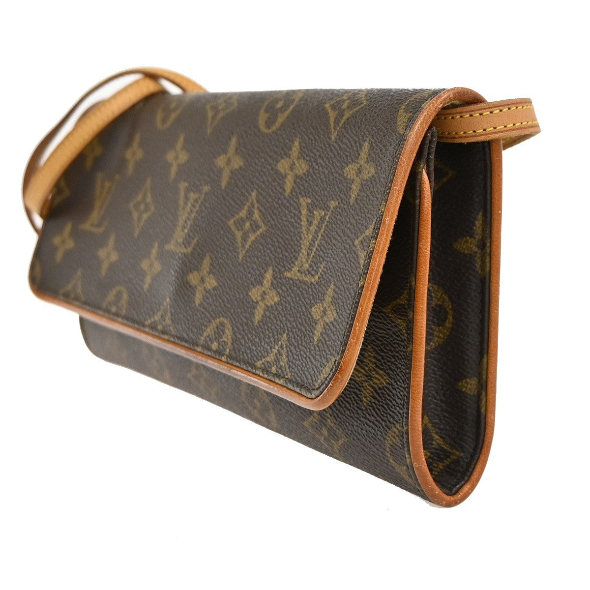 Louis Vuitton Twin Handbag Monogram Canvas Brown Canvas Clutche & Pouche Bag (Pre-Loved)