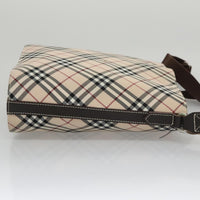 Burberry Nova Check Shoulder Bag Canvas Beige Canvas Shoulder Bag Bag (Pre-Loved)