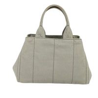 Prada Canapa Tote Canvas Gray Canvas Bag (Authentic Pre-Loved)