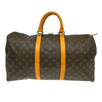 Louis Vuitton Louis Vuitton Keepall Bag Monogram Canvas Brown Canvas Travel Bag Bag (Authentic Pre-Loved)