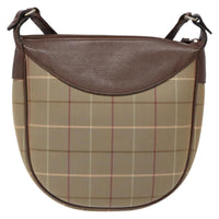 Burberry Nova Check Shoulder Bag Canvas Beige Canvas Shoulder Bag Bag (Authentic Pre-Loved)