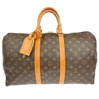 Louis Vuitton Louis Vuitton Keepall Bag Monogram Canvas Brown Canvas Travel Bag Bag (Pre-Loved)