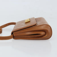 Gucci Vintage Shoulder Bag Leather Brown Leather Shoulder Bag Bag (Authentic Pre-Loved)