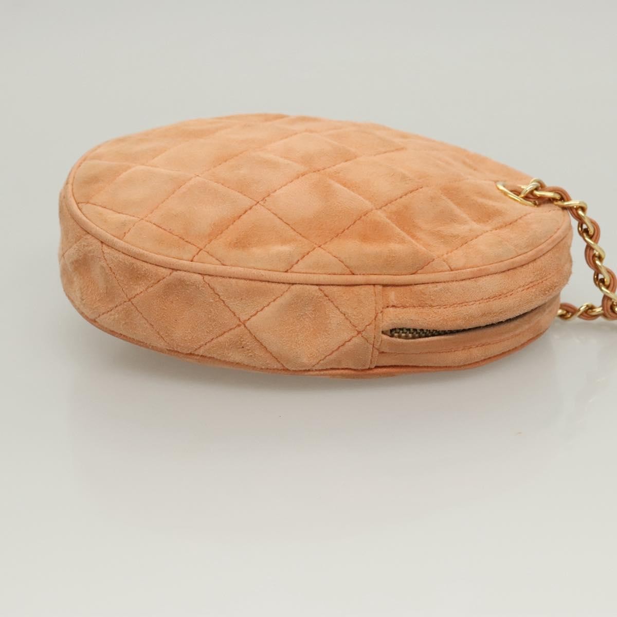 Chanel Vintage Clutch Suede Orange Suede Clutche & Pouche Bag (Pre-Loved)