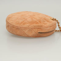 Chanel Vintage Clutch Suede Orange Suede Clutche & Pouche Bag (Pre-Loved)