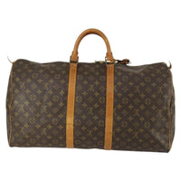 Louis Vuitton Keepall Bag Monogram Canvas Brown Canvas Travel Bag Bag (Authentic Pre-Loved)