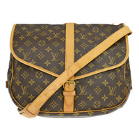 Louis Vuitton Louis Vuitton Saumur Handbag Monogram Canvas Brown Canvas Shoulder Bag Bag (Pre-Loved)