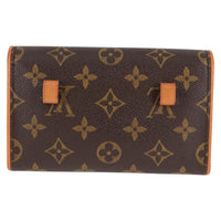 Louis Vuitton Louis Vuitton Florentine Waist Bag Monogram Canvas Brown Canvas Clutche & Pouche Bag (Pre-Loved)