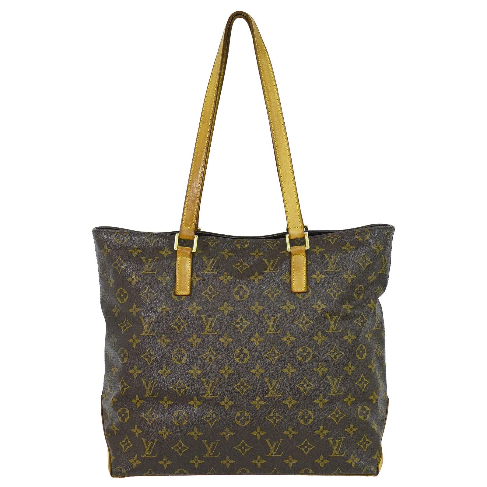 Louis Vuitton Cabas Mezzo Monogram Canvas Brown Canvas Tote Bag Bag (Pre-Loved)