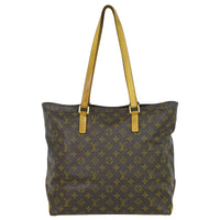 Louis Vuitton Cabas Mezzo Monogram Canvas Brown Canvas Tote Bag Bag (Pre-Loved)