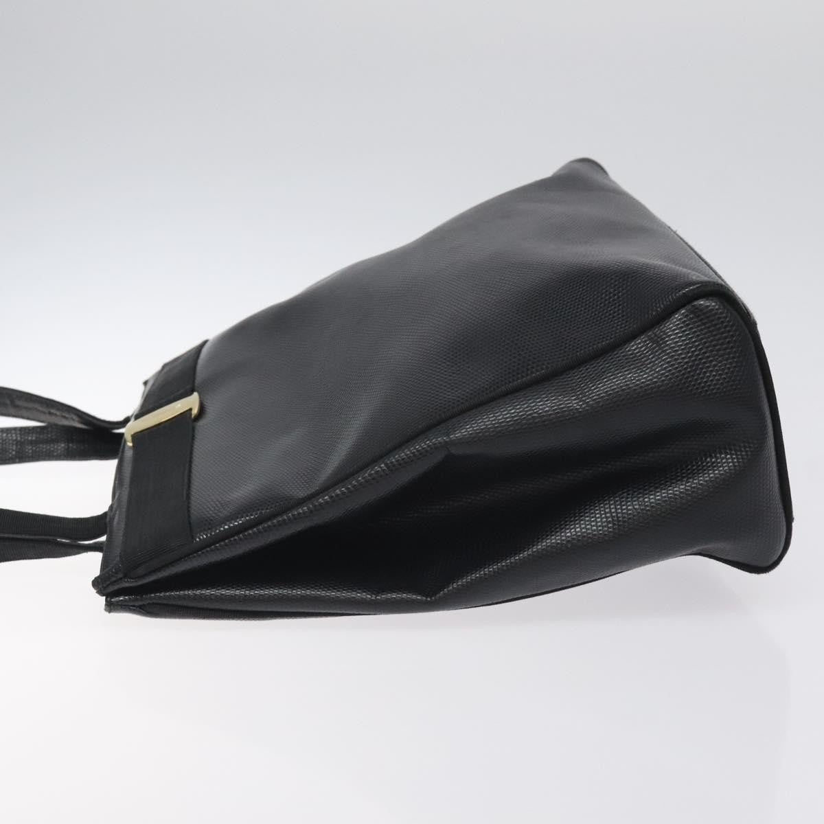 Salvatore Ferragamo Vintage Vara Bow Tote Lizard Embossed Leather Black Leather Tote Bag Bag (Authentic Pre-Loved)