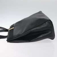 Salvatore Ferragamo Vintage Vara Bow Tote Lizard Embossed Leather Black Leather Tote Bag Bag (Authentic Pre-Loved)