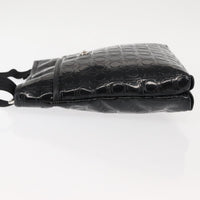 Salvatore Ferragamo Gancini Shoulder Bag Patent Leather Black Patent_Leather Shoulder Bag Bag (Authentic Pre-Loved)