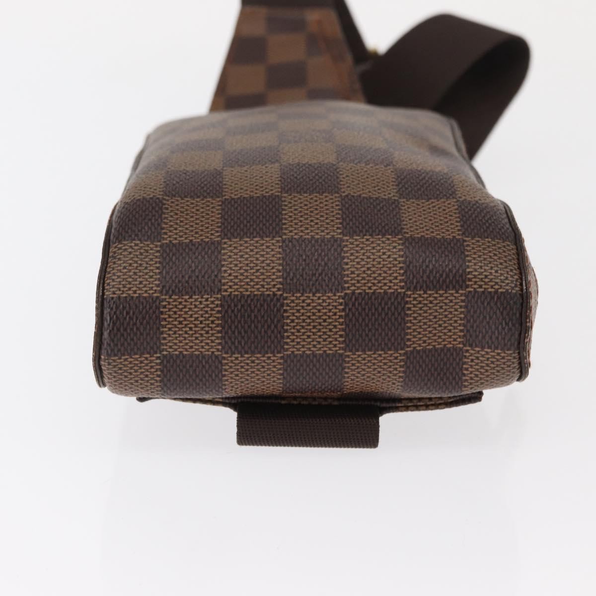 Louis Vuitton Geronimos Waist Bag Damier Brown Canvas Clutche & Pouche Bag (Pre-Loved)