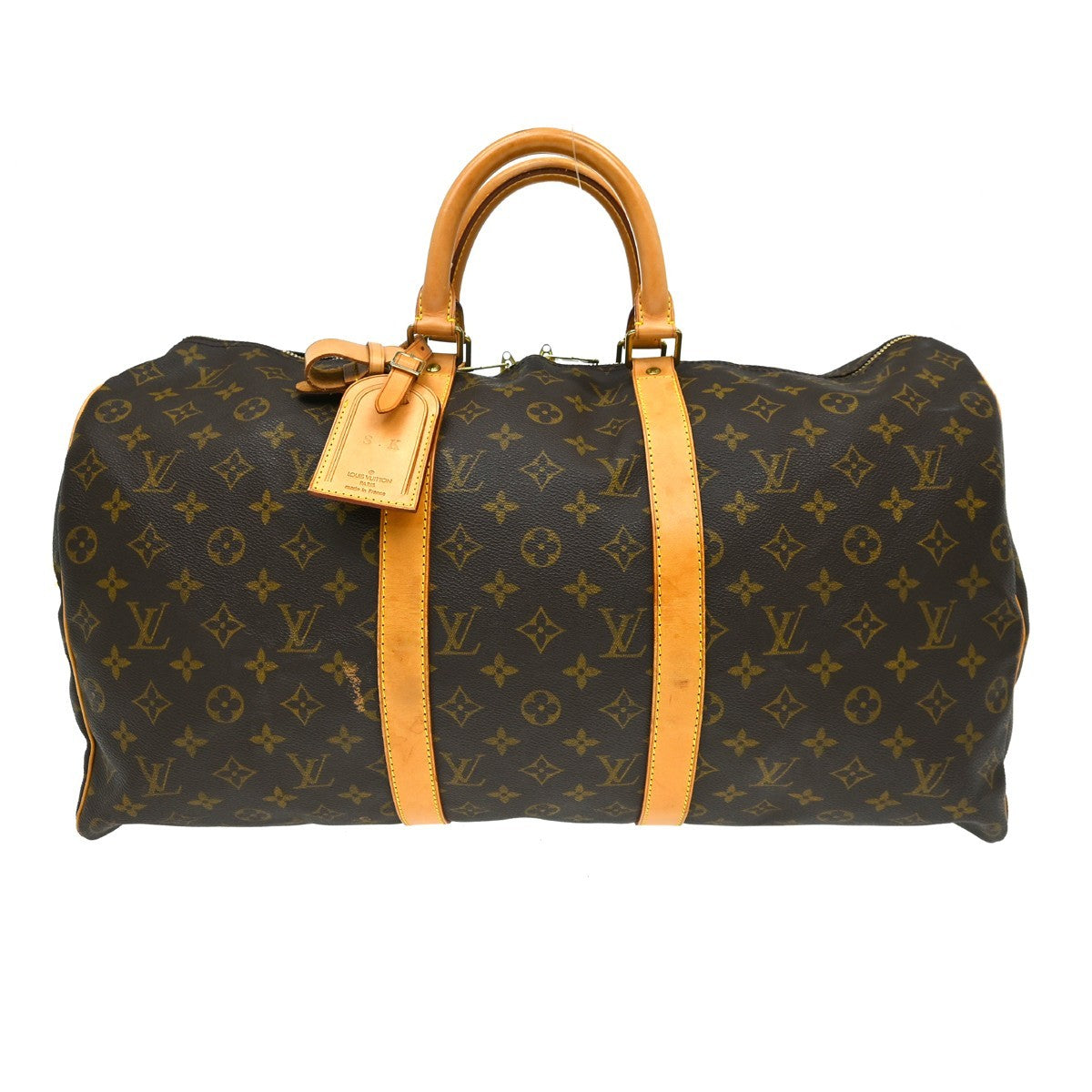 Louis Vuitton Louis Vuitton Keepall Bag Monogram Canvas Brown Canvas Travel Bag Bag (Authentic Pre-Loved)