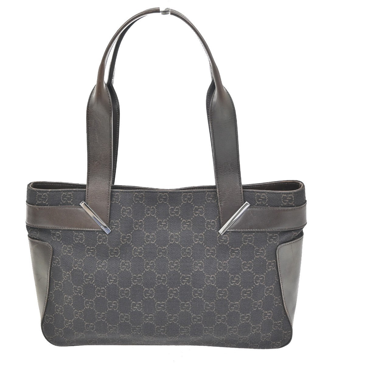 Gucci Vintage Shoulder Bag Gg Coated Canvas Brown Canvas Shoulder Bag Bag (Authentic Pre-Loved)